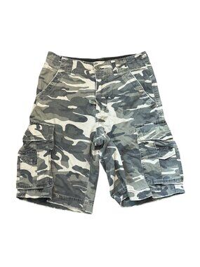 vintage Y2K Unionbay Mens Camo Cargo Shorts Size 29 Cotton